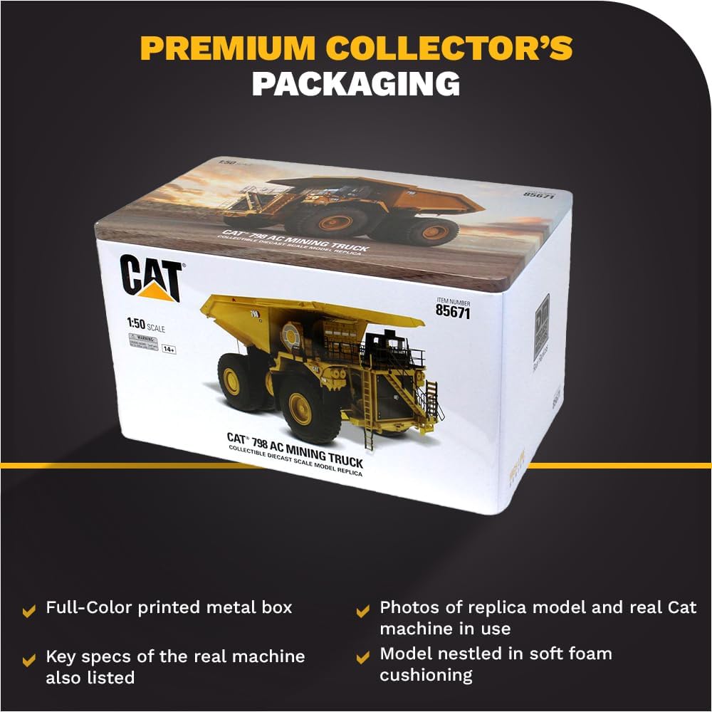 Diecast Masters 1:50 CAT 798 Mining Truck