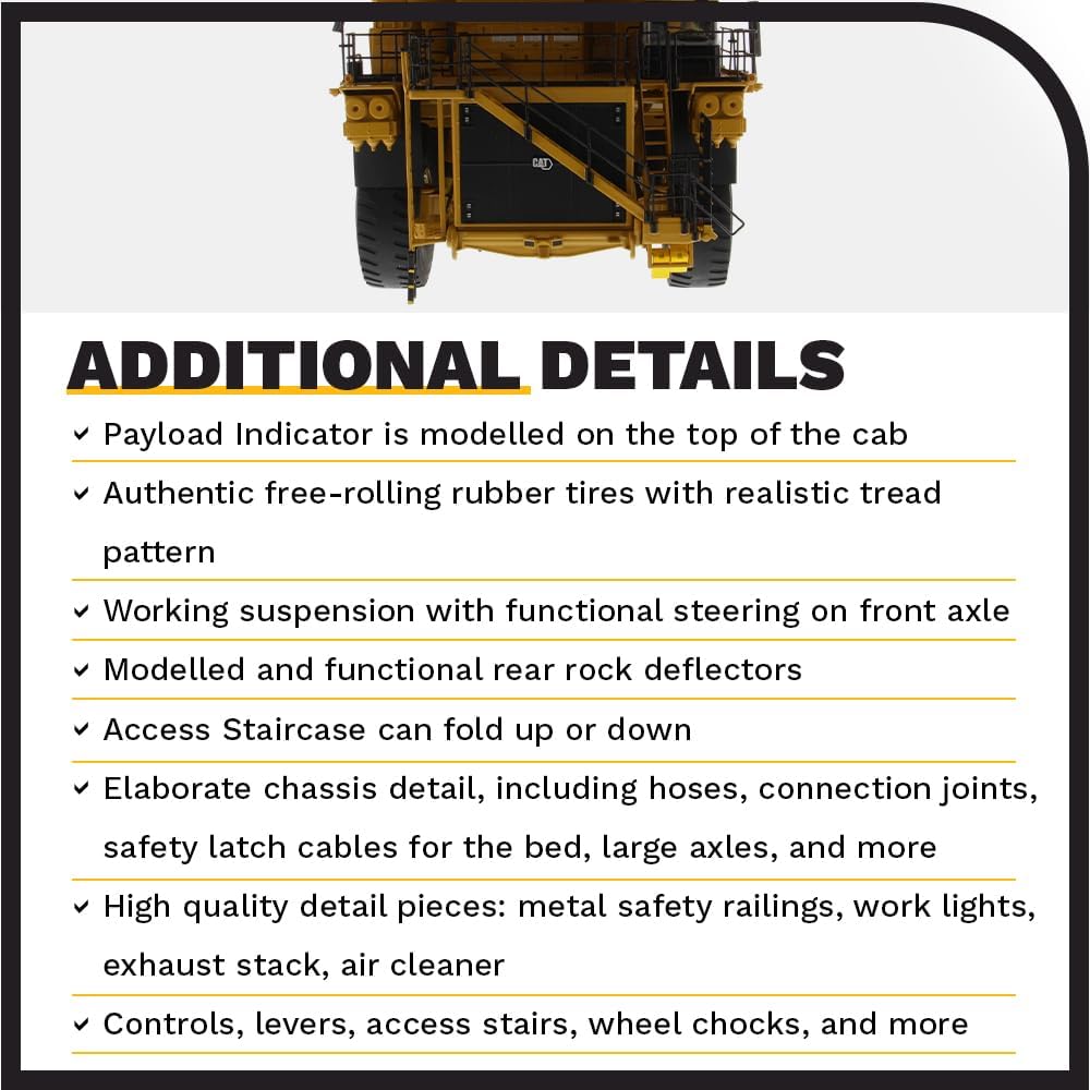 Diecast Masters 1:50 CAT 798 Mining Truck