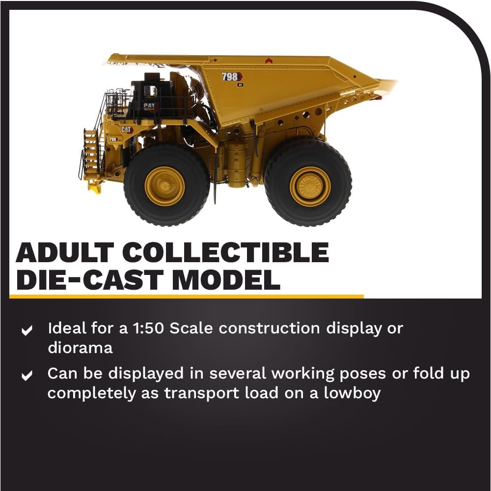 Diecast Masters 1:50 CAT 798 Mining Truck