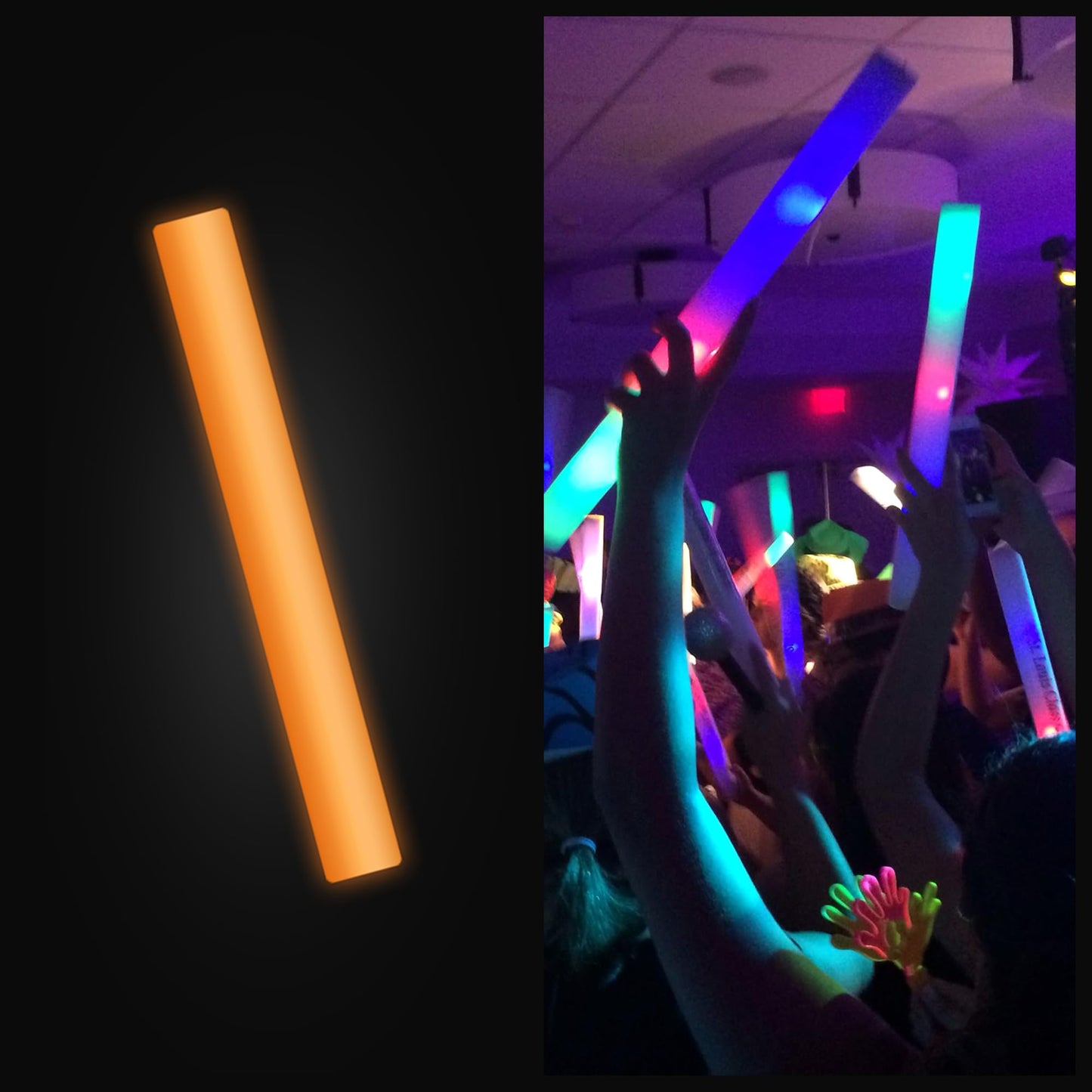 100 Orange 16" Glow Sticks