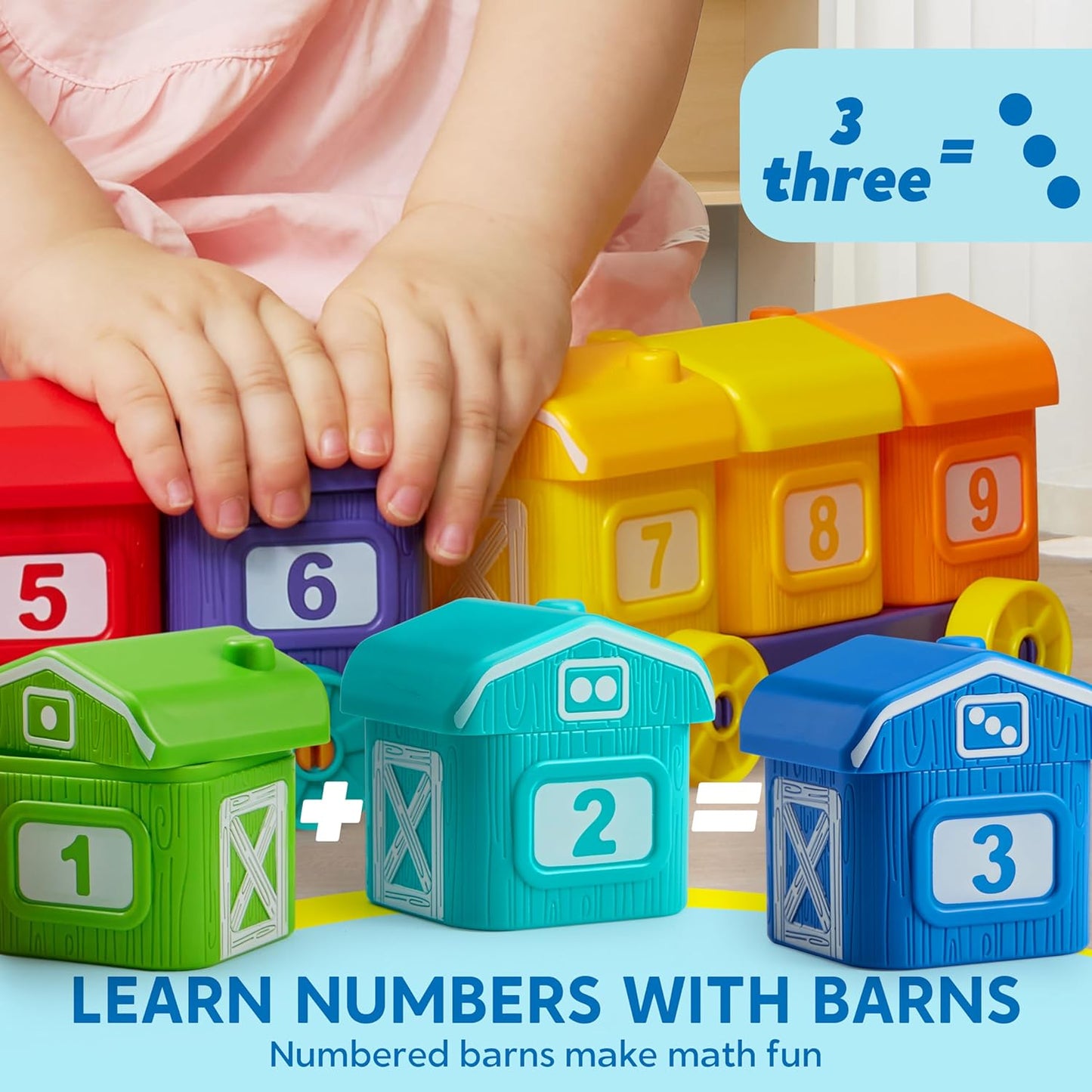 Montessori Farm Train Toy
