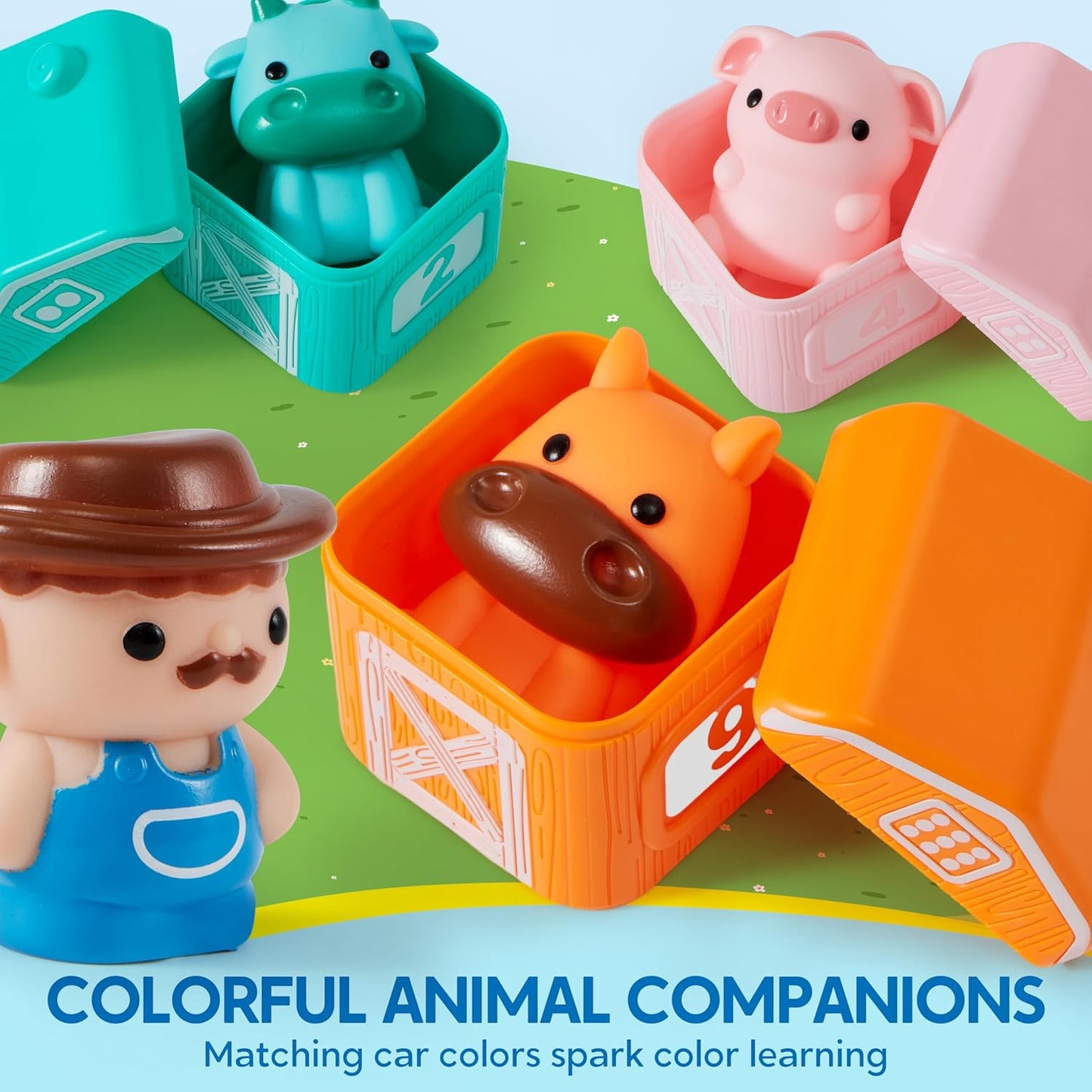 Montessori Farm Train Toy