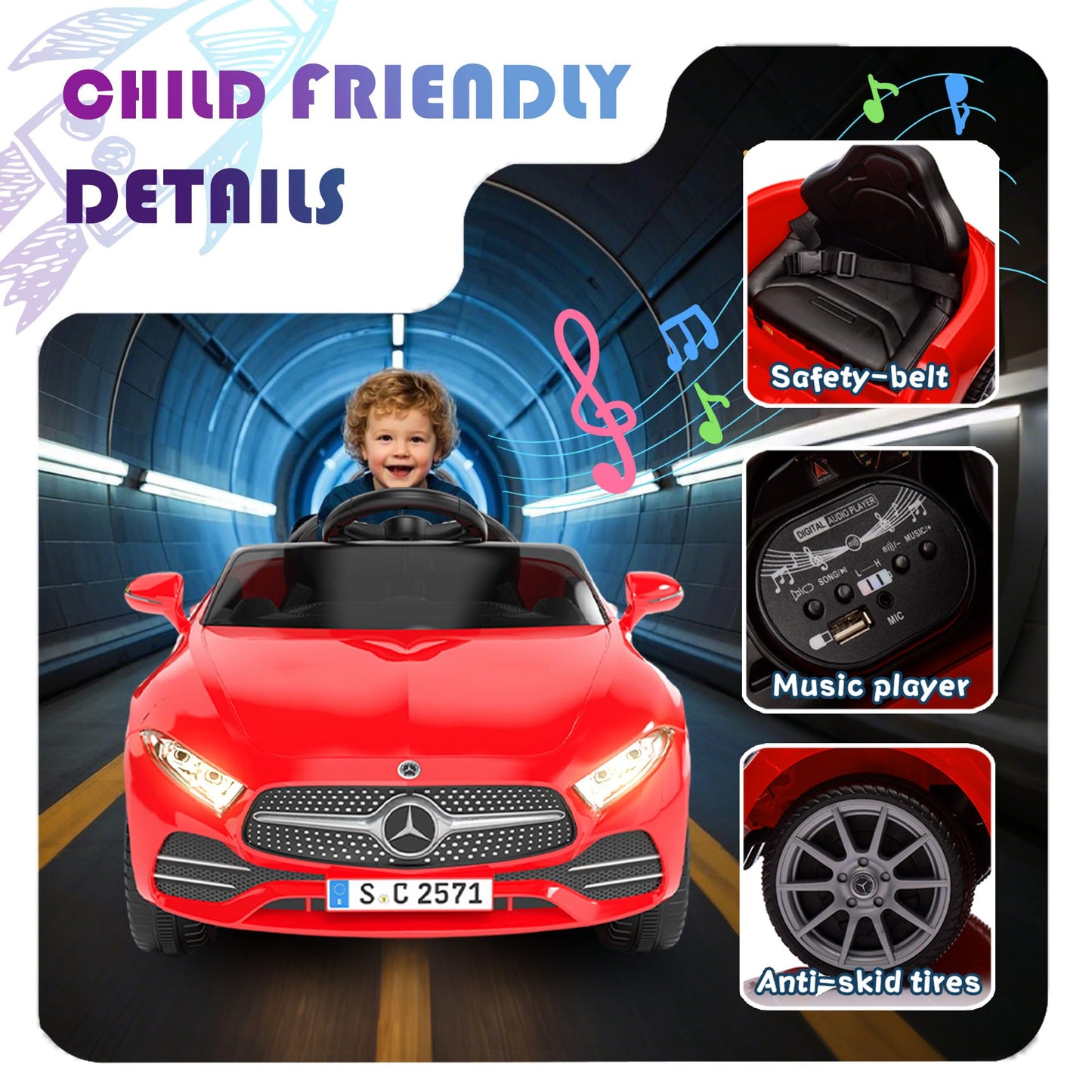 Mercedes-Benz CLS 350 Ride-On Car