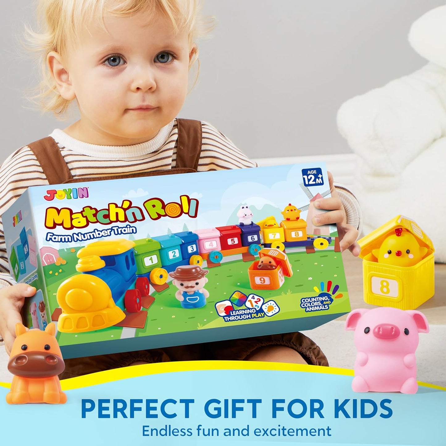 Montessori Farm Train Toy