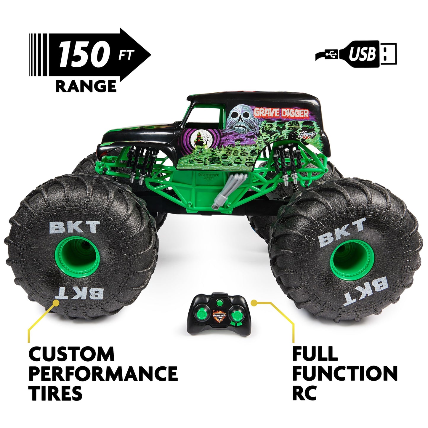 Mega Grave Digger RC Truck – 1:6 Scale