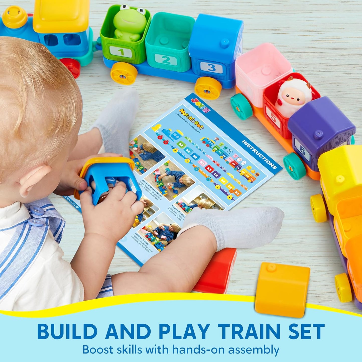 Montessori Farm Train Toy