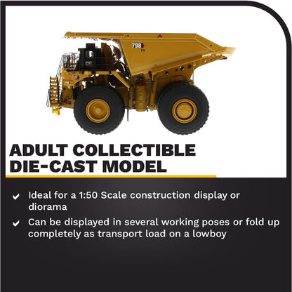 Diecast Masters 1:50 CAT 798 Mining Truck