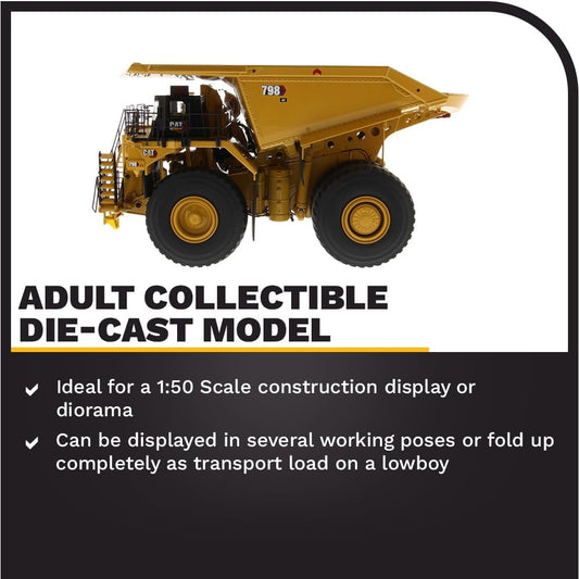 Diecast Masters 1:50 CAT 798 Mining Truck