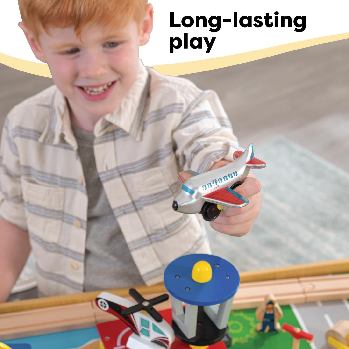 KidKraft Train Table Set – 120 Pieces