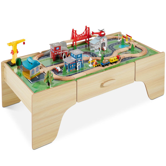 50in Kids Wooden Train Table