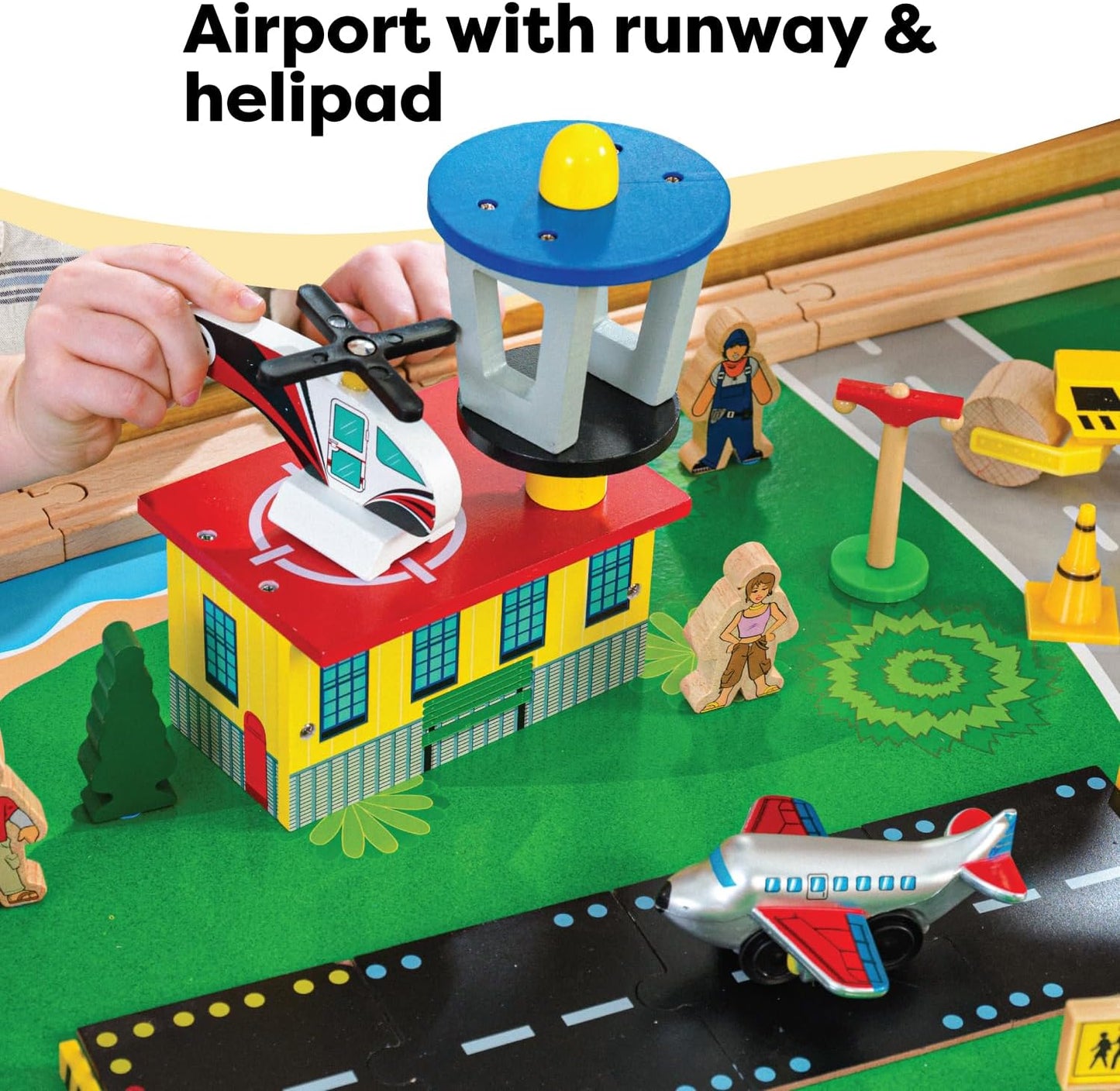 KidKraft Train Table Set – 120 Pieces