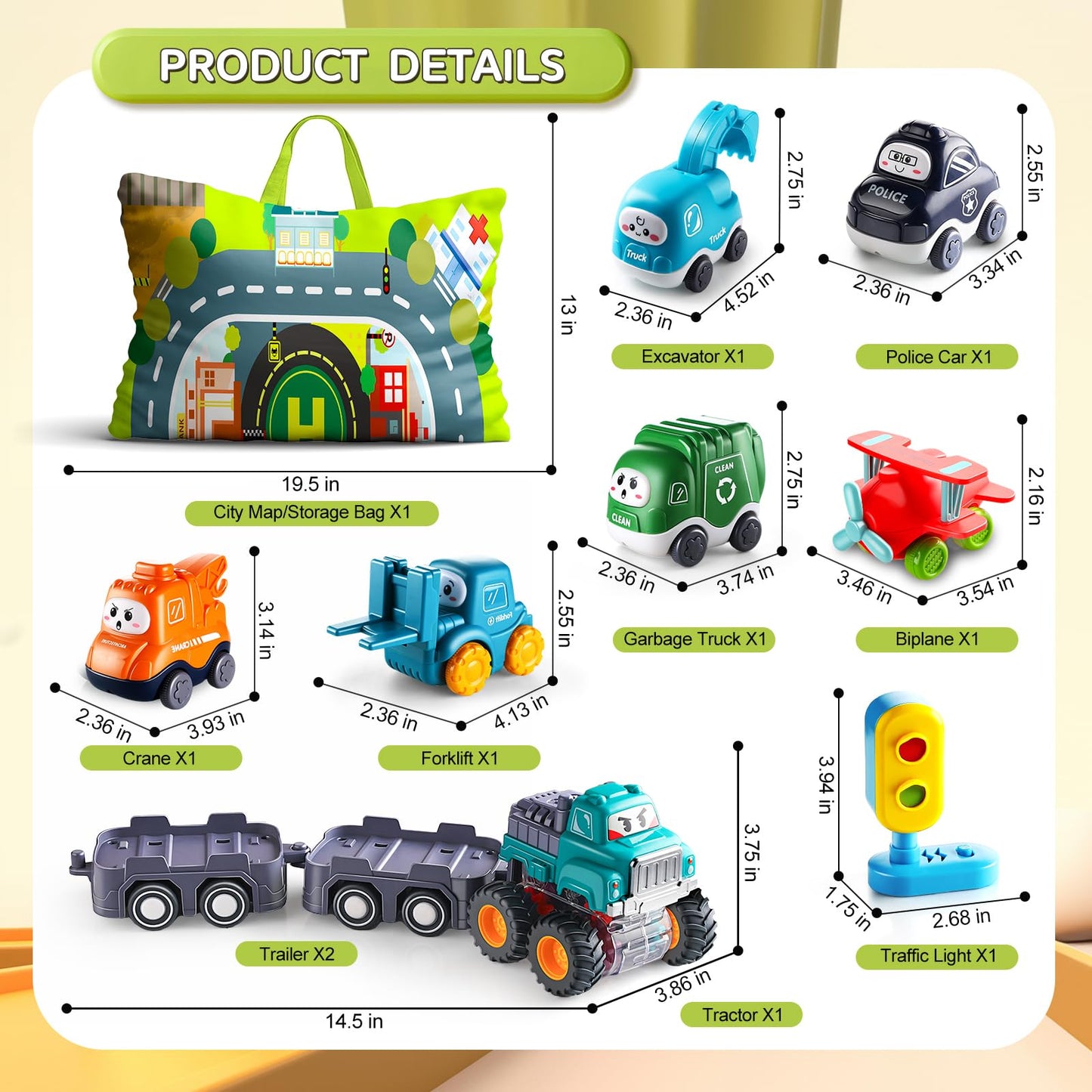 "Big Truck Toy for 1-2 Year Old Boys"