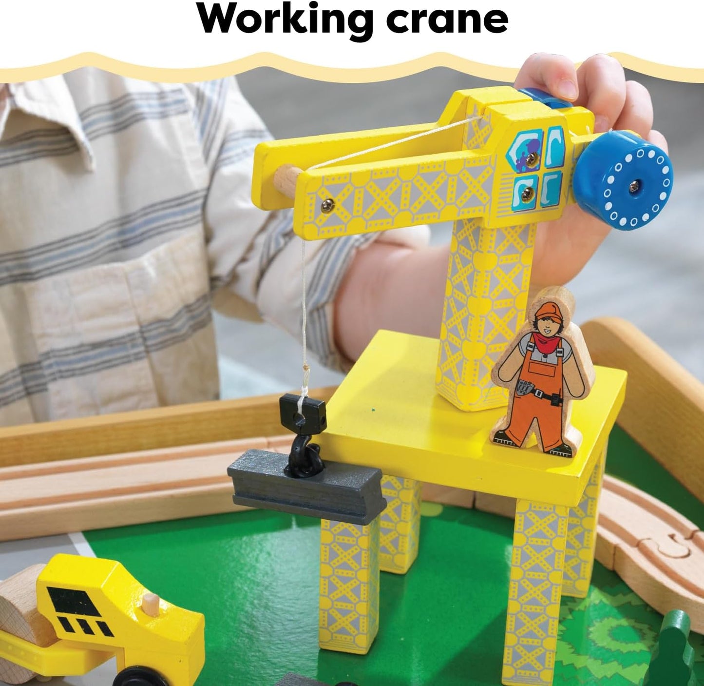 KidKraft Train Table Set – 120 Pieces