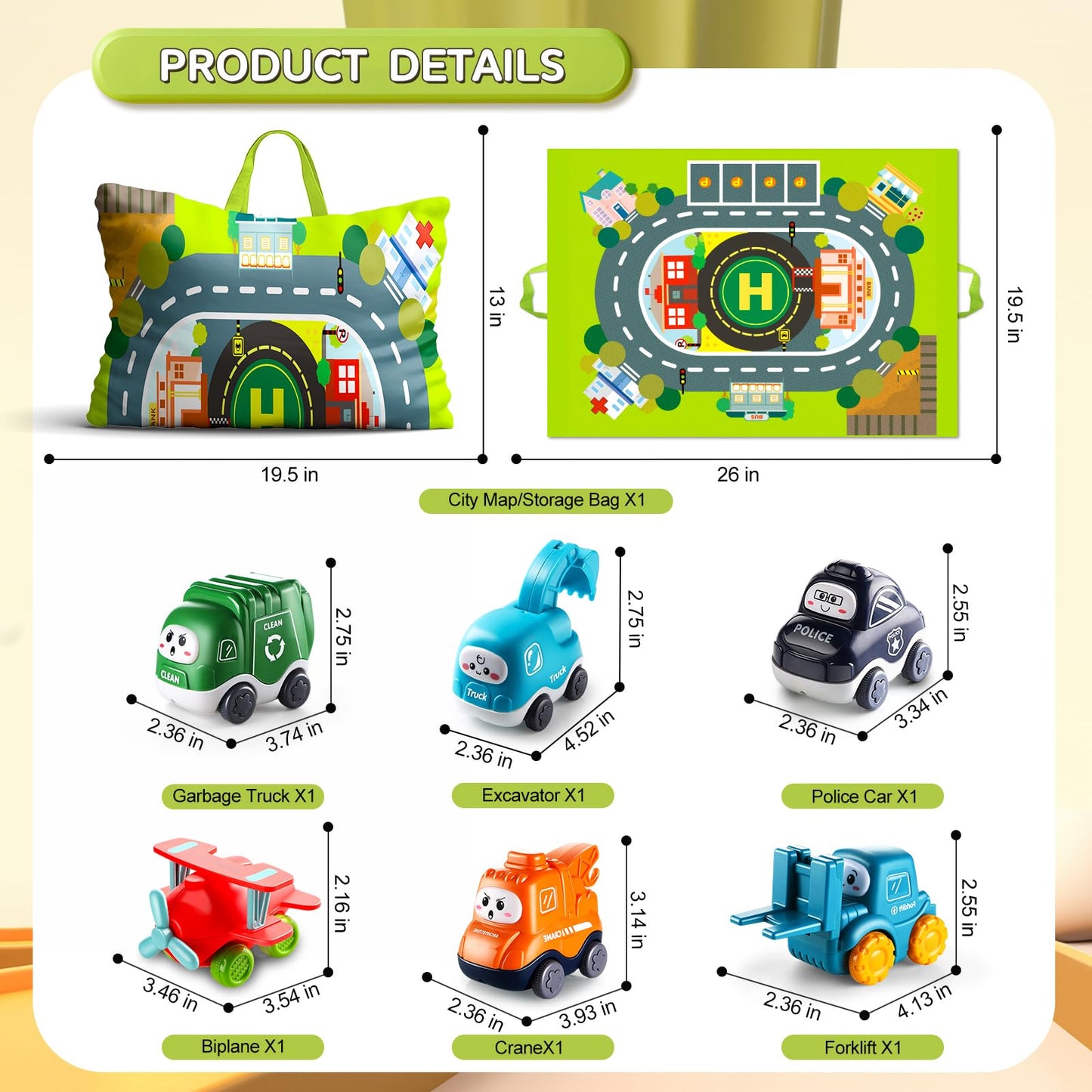 "Big Truck Toy for 1-2 Year Old Boys"