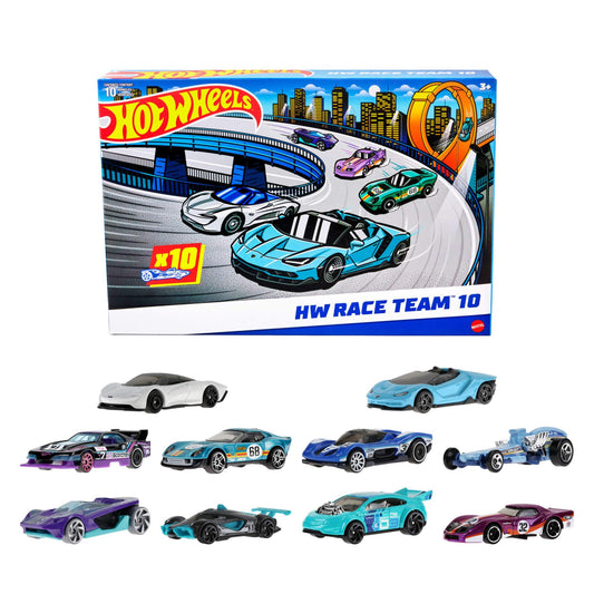 Hot Wheels 10-Pack Race Cars