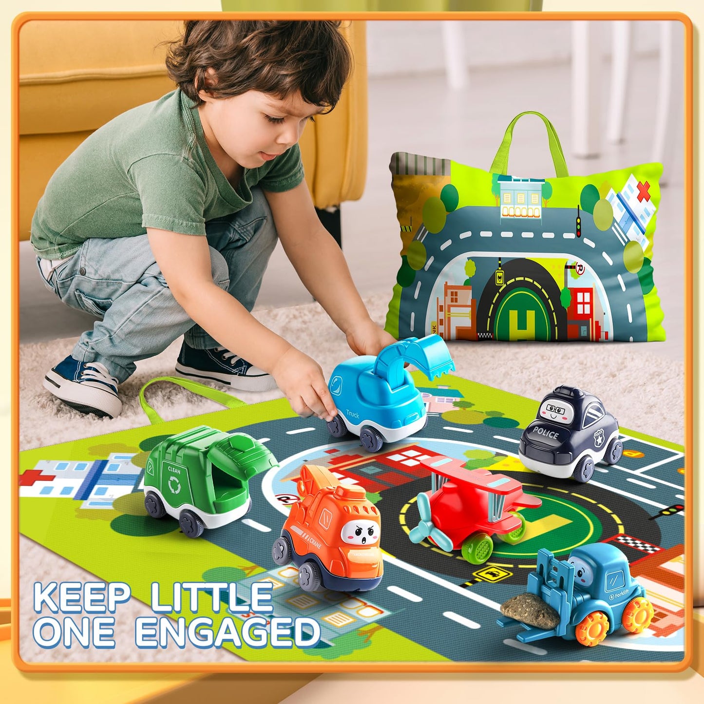 "Big Truck Toy for 1-2 Year Old Boys"