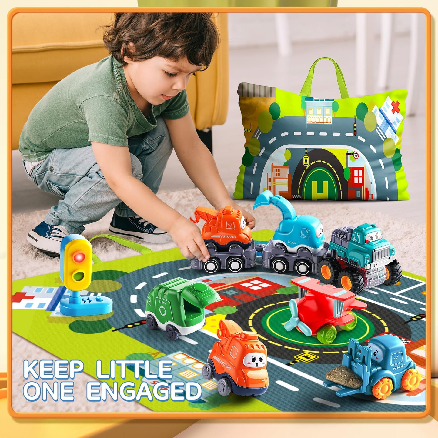 "Big Truck Toy for 1-2 Year Old Boys"