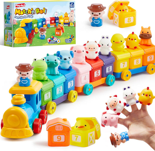 Montessori Farm Train Toy