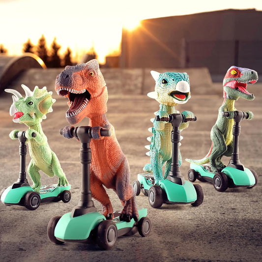 DINOBROS 4-Pack Dino Scooters