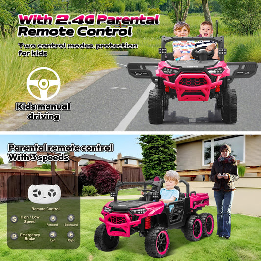 24V 2-Seater 4WD Ride-On Dump Truck
